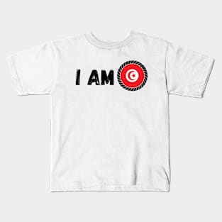 Tunisian Heritage Tunisia Roots Family DNA Flag Design Kids T-Shirt